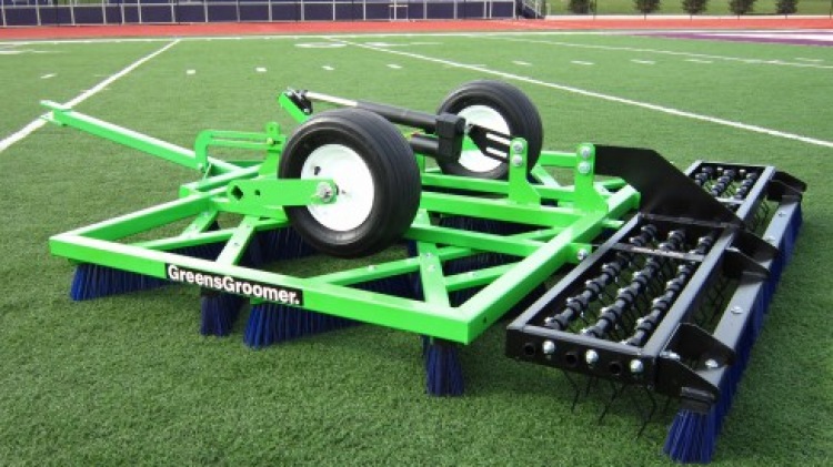 Greens Groomer on football pitch